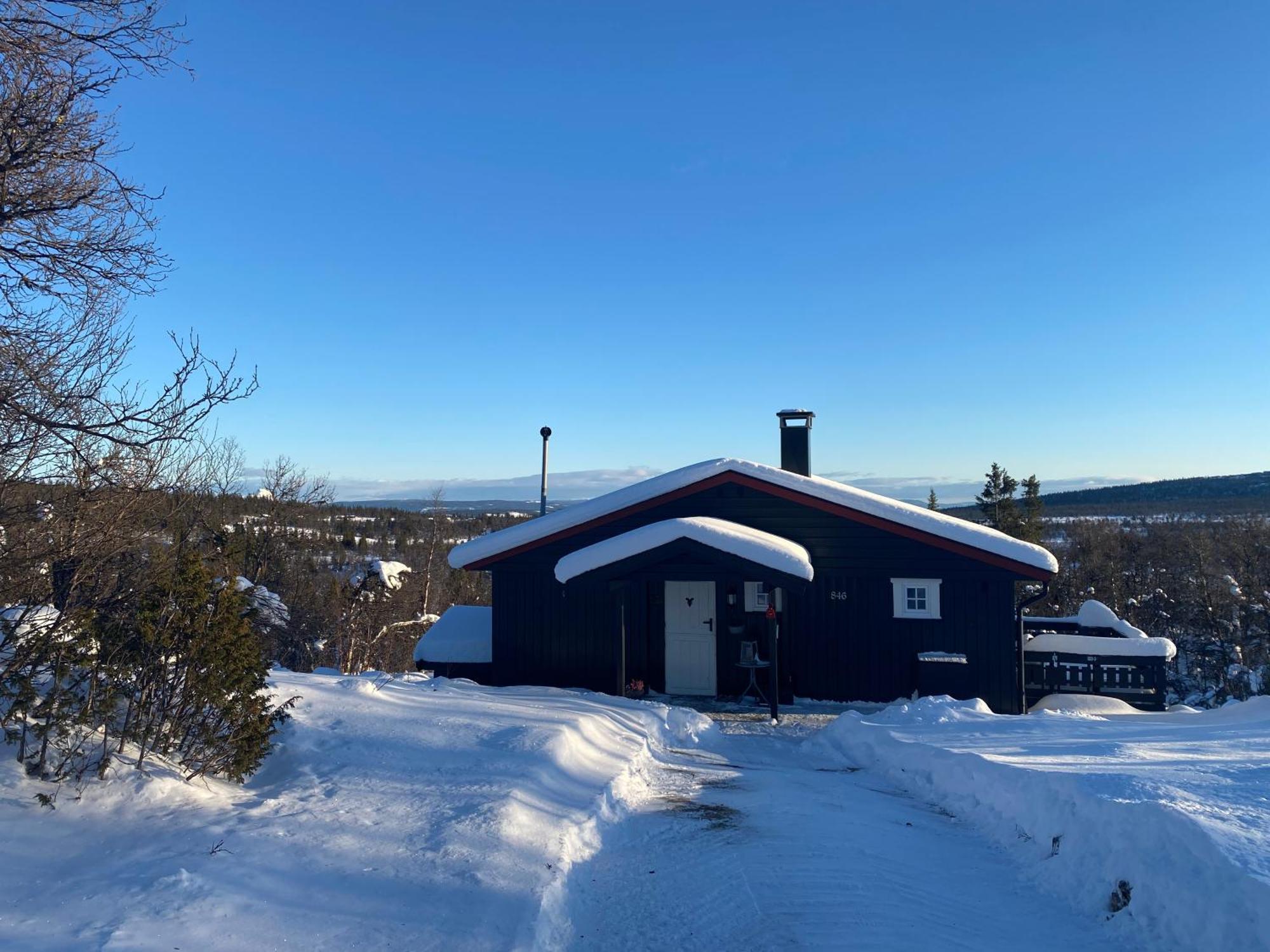 Cabin In The Mountain, Outstanding View & Solar Energy Slidre Bagian luar foto